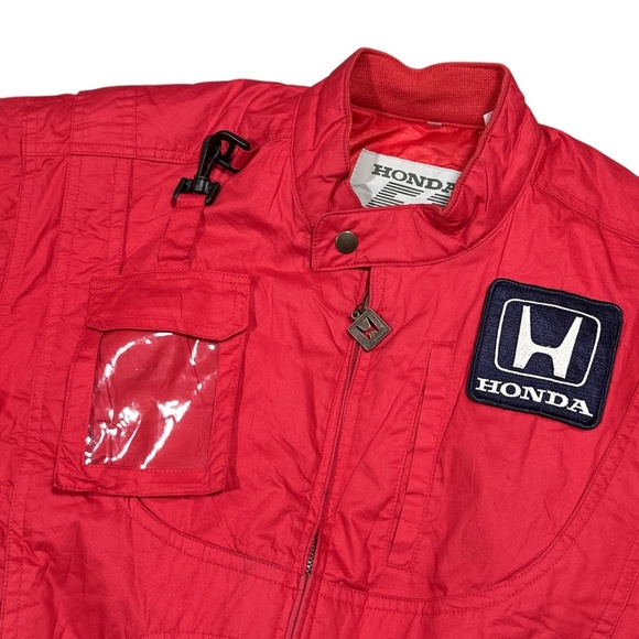Vintage 90s Honda F1 Formula 1 Collection Racing Grand Prix Team Jacket Mens M - Picture 4 of 12